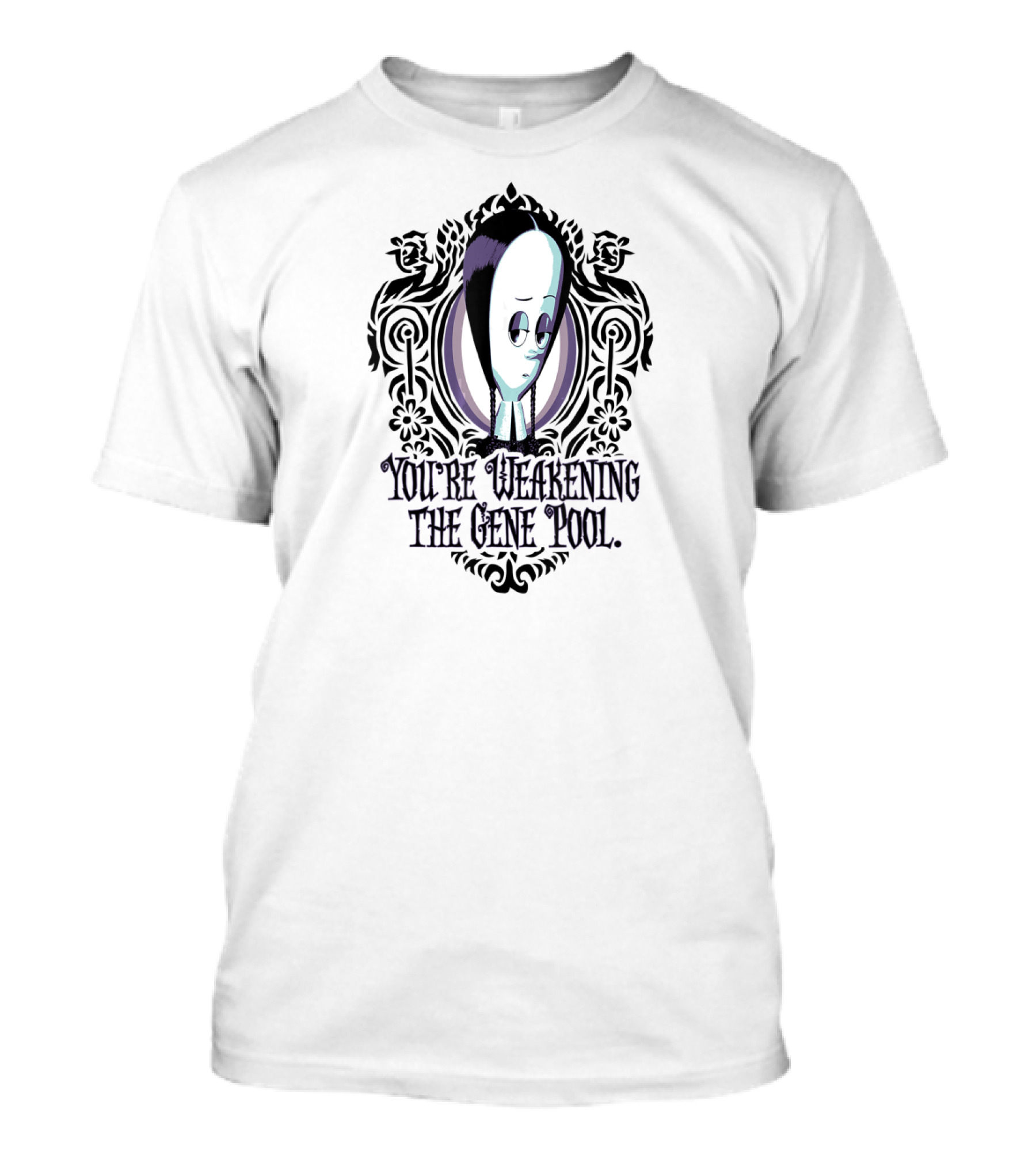Wednesday Addams You're Weakening The Gene Pool Victorian Gothic T-Shirt
