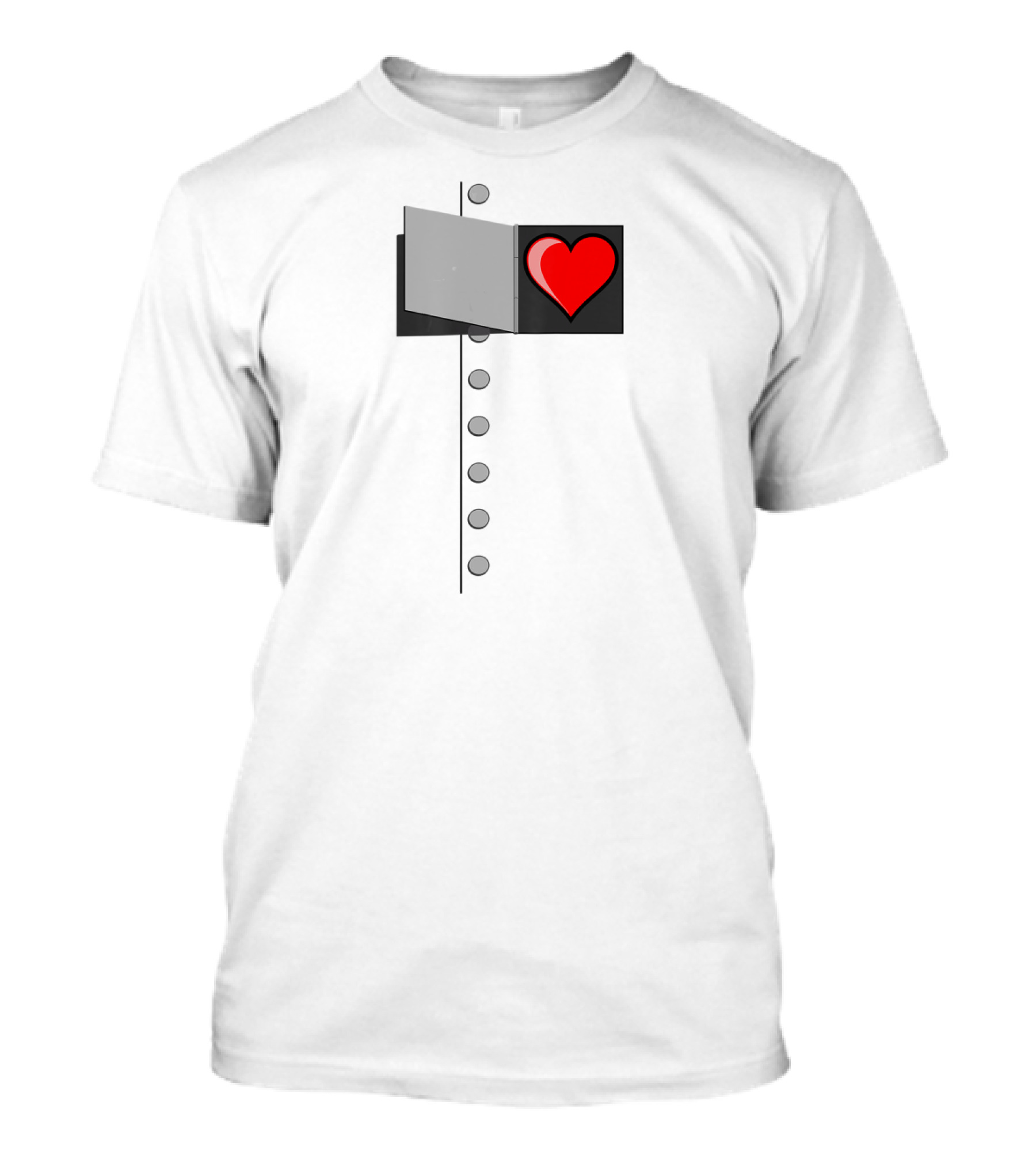 Halloween Wizard Of OZ Tin Man Heart T-Shirt