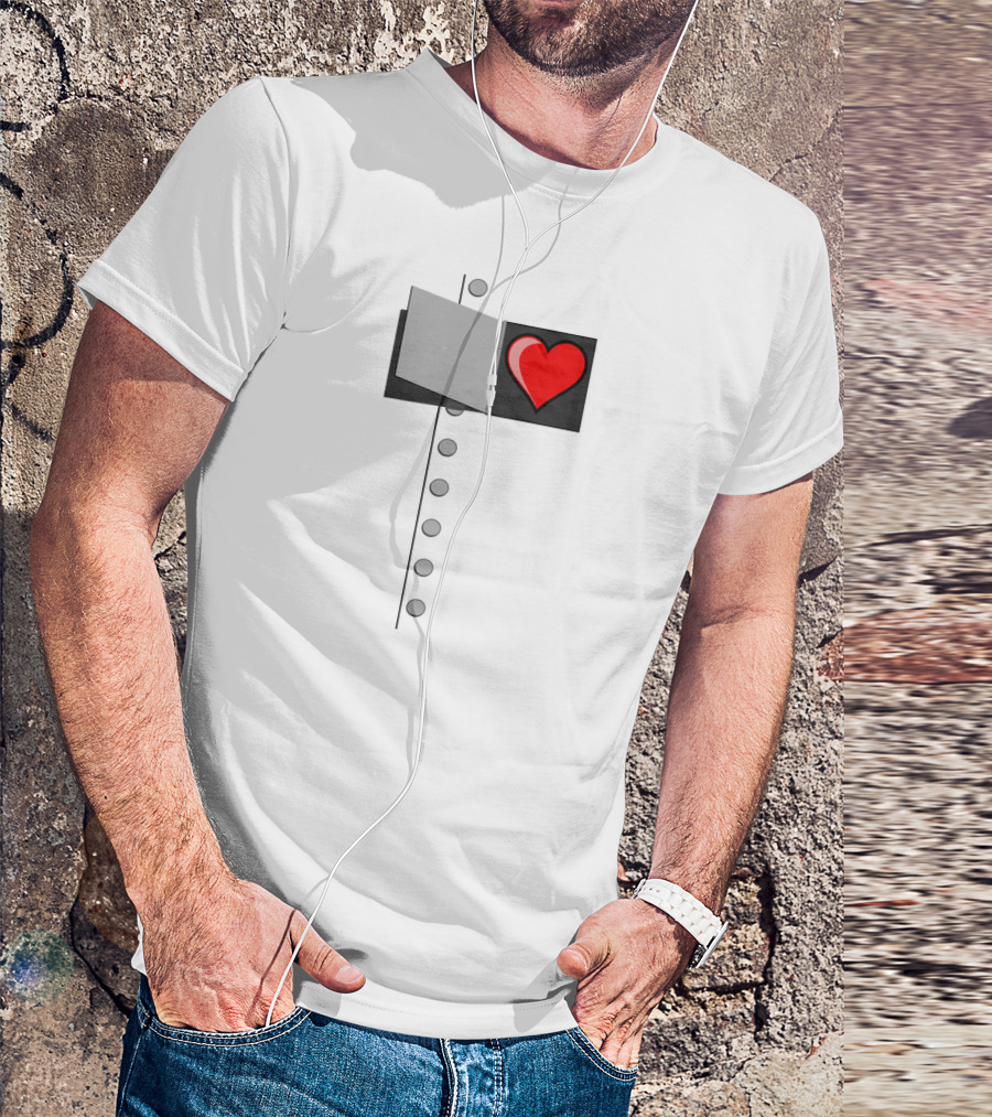 Halloween Wizard Of OZ Tin Man Heart T-Shirt