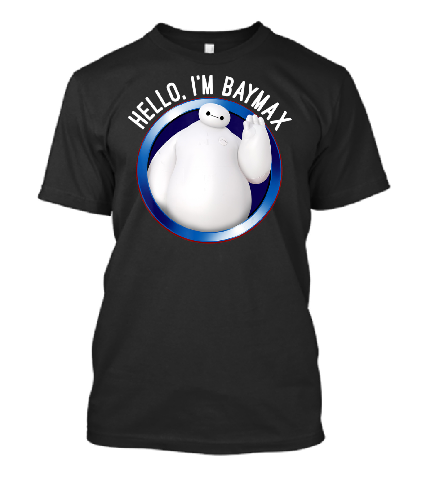 Hello I'm Baymax Disney Big Hero 6 Wave Circle T-Shirt
