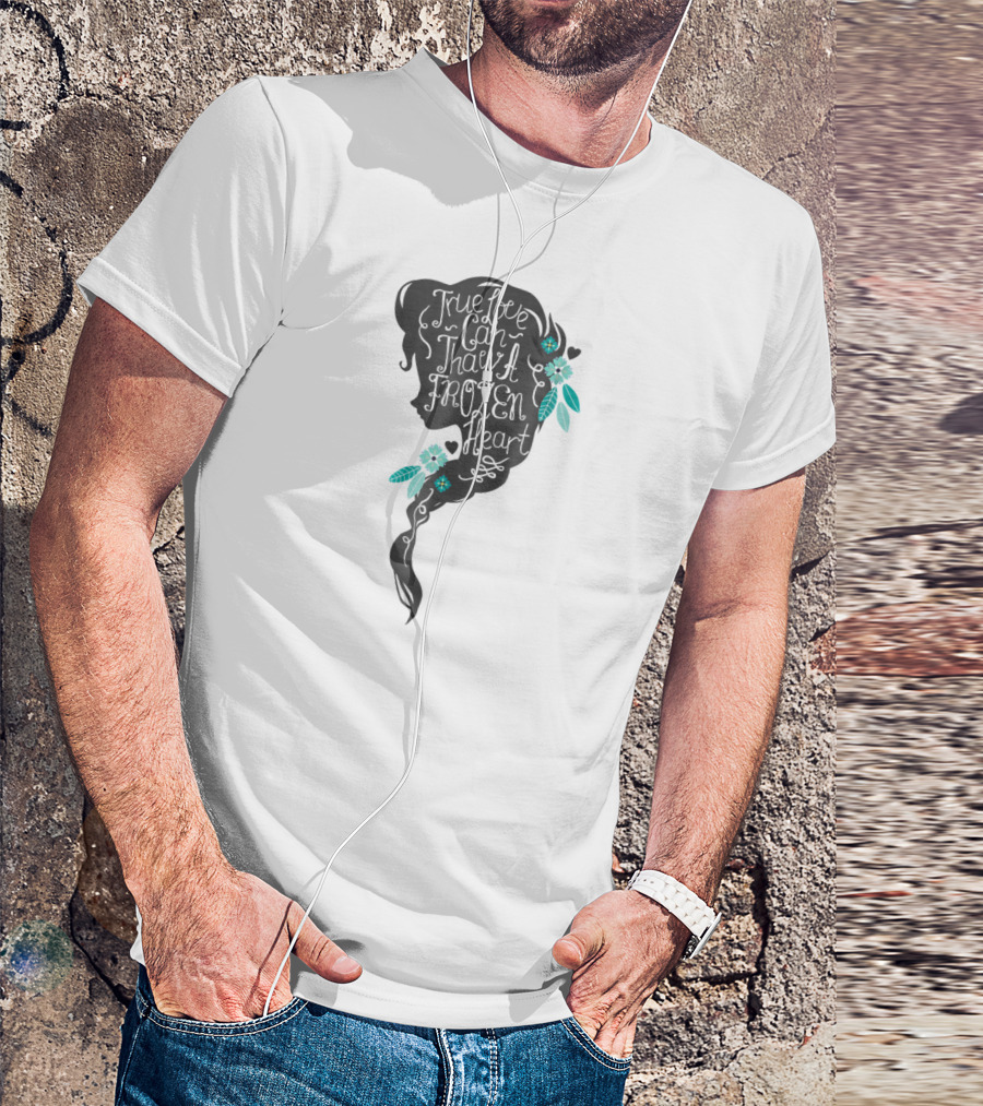 Disney Frozen Elsa True Love Can Thaw A Frozen Heart Profile T-Shirt