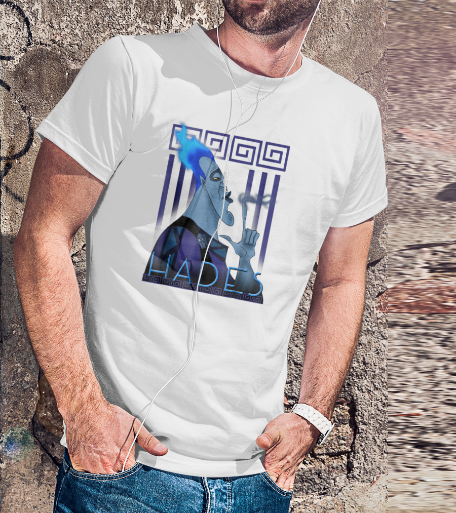 Disney Hercules Hades Geometric Greek T-Shirt