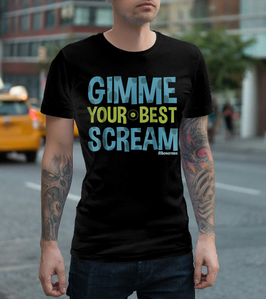 Gimme Your Best Scream Monsters Inc T-Shirt