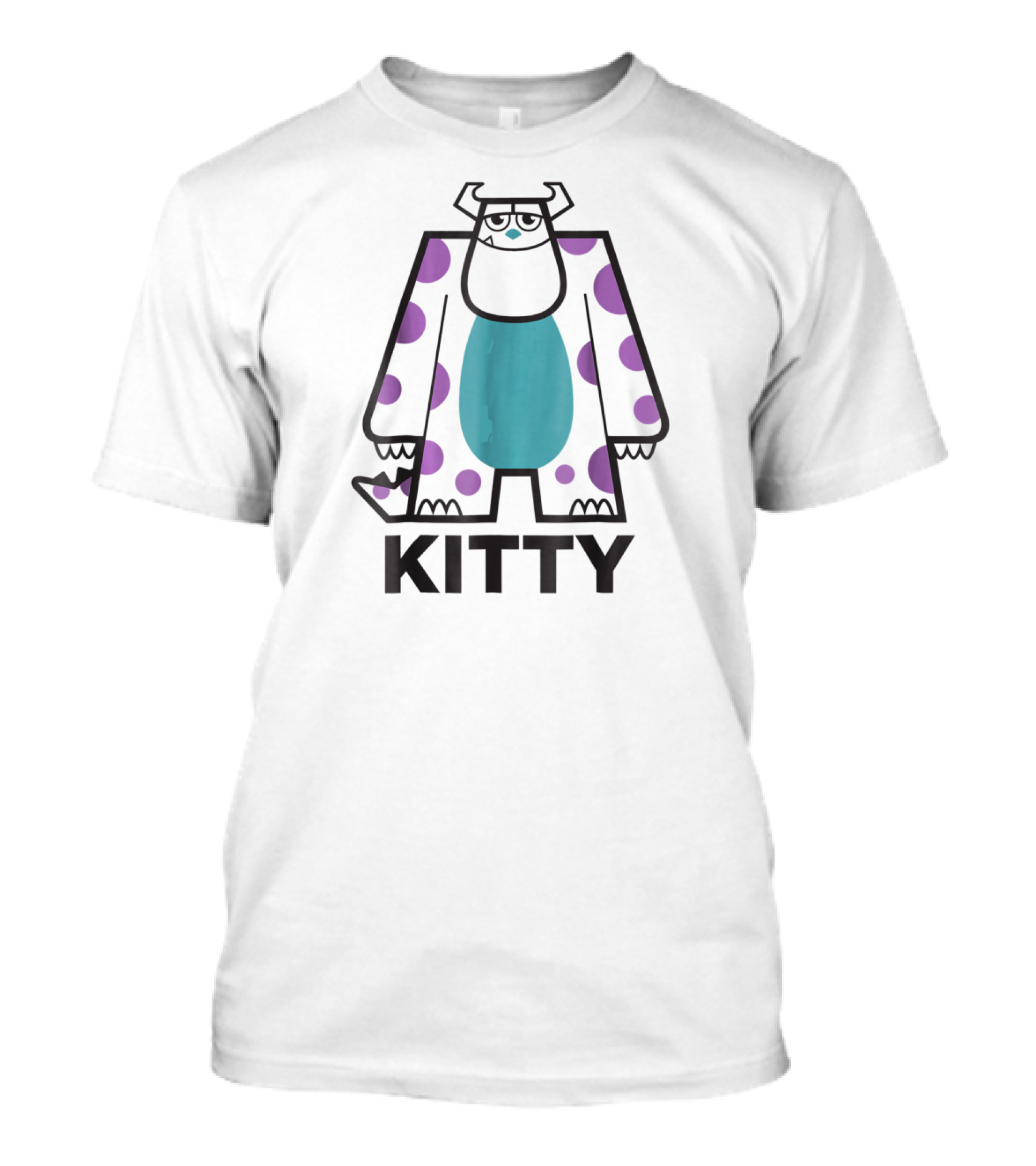 Monsters Inc. Sulley Kitty Block T-Shirt