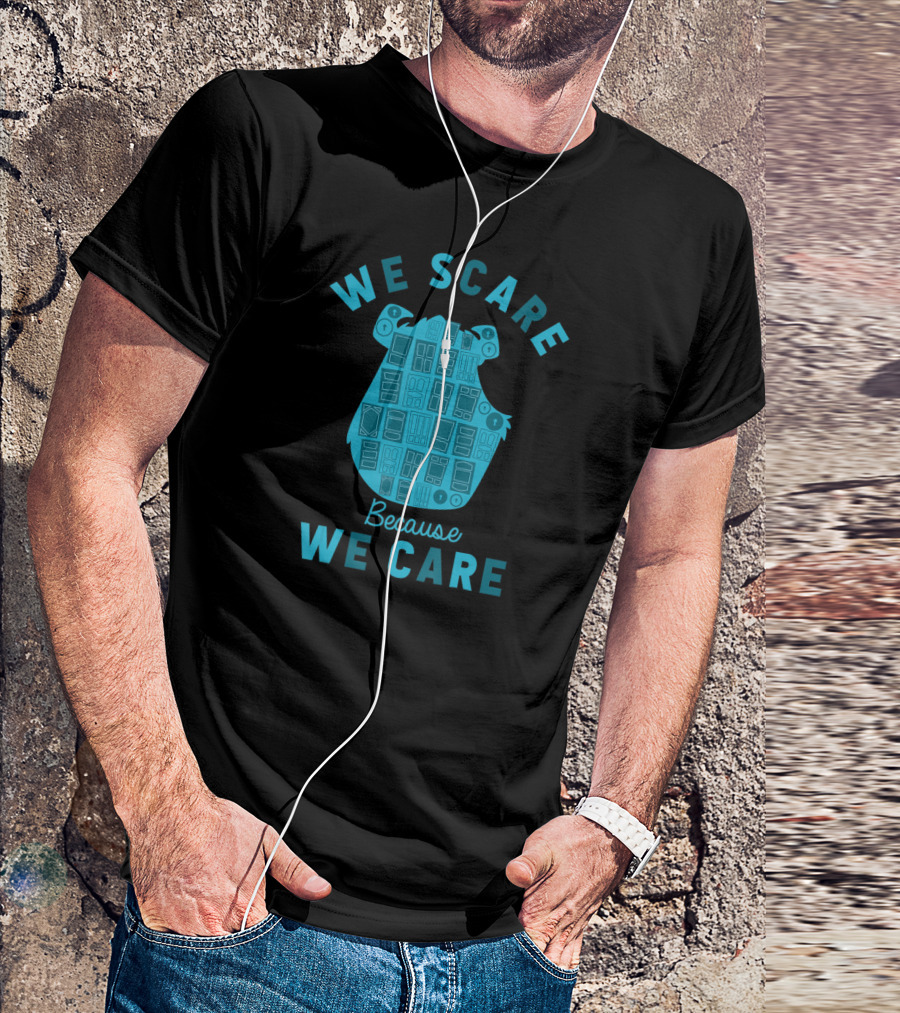 We Scare Because We Care Sulley Monsters University Pixar Door T-Shirt
