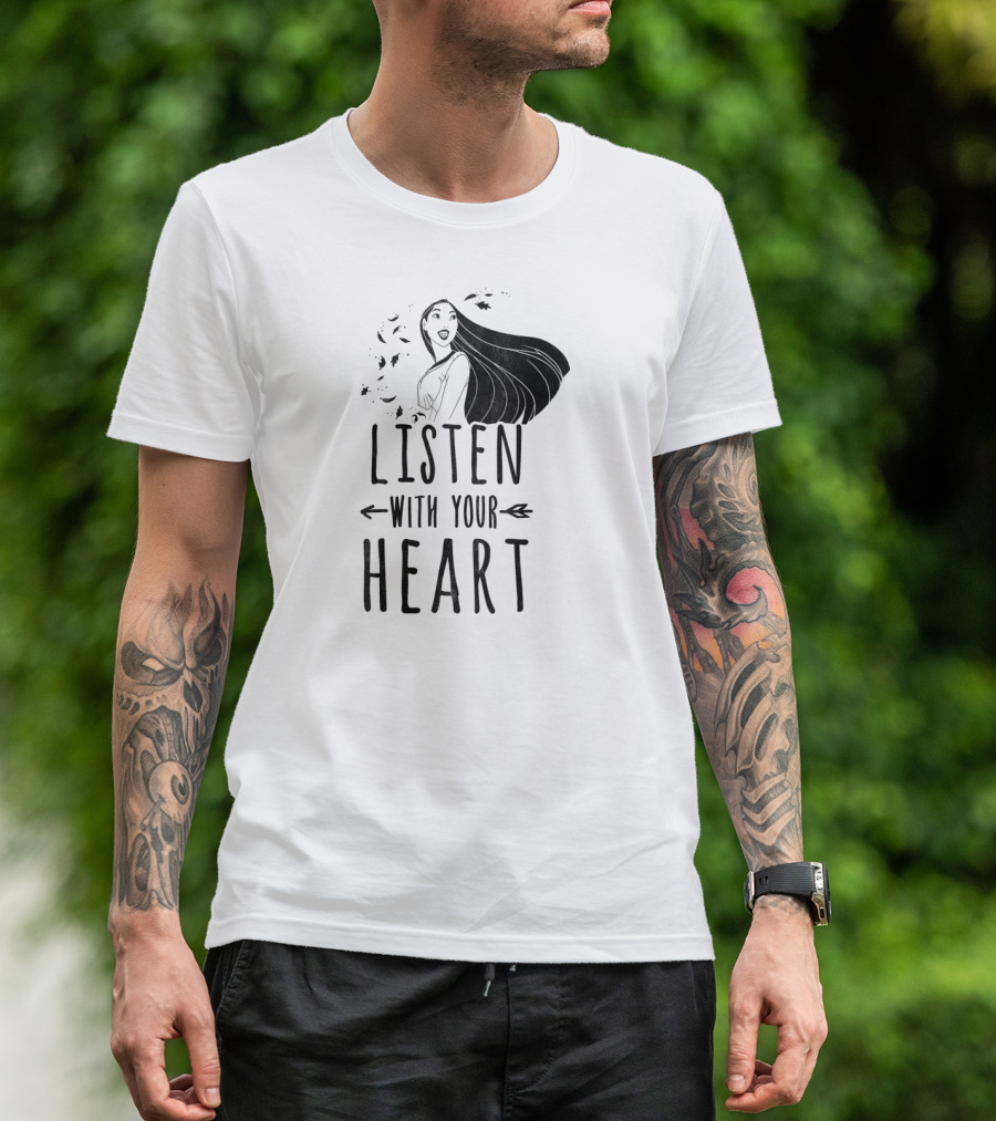 Disney Pocahontas Listen With Your Heart Arrow T-Shirt