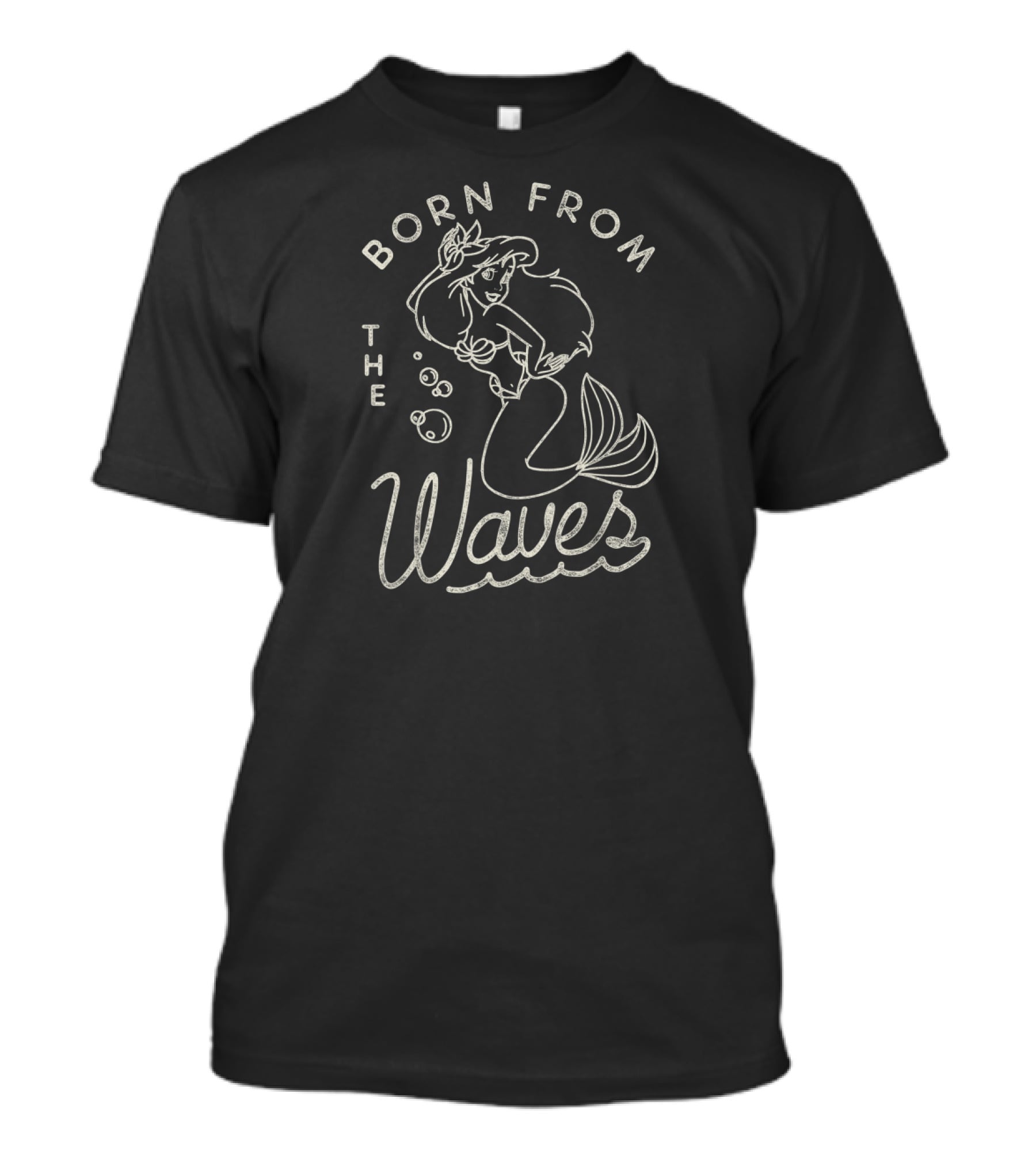 Disney The Little Mermaid Ariel Born From The Waves T-Shirt