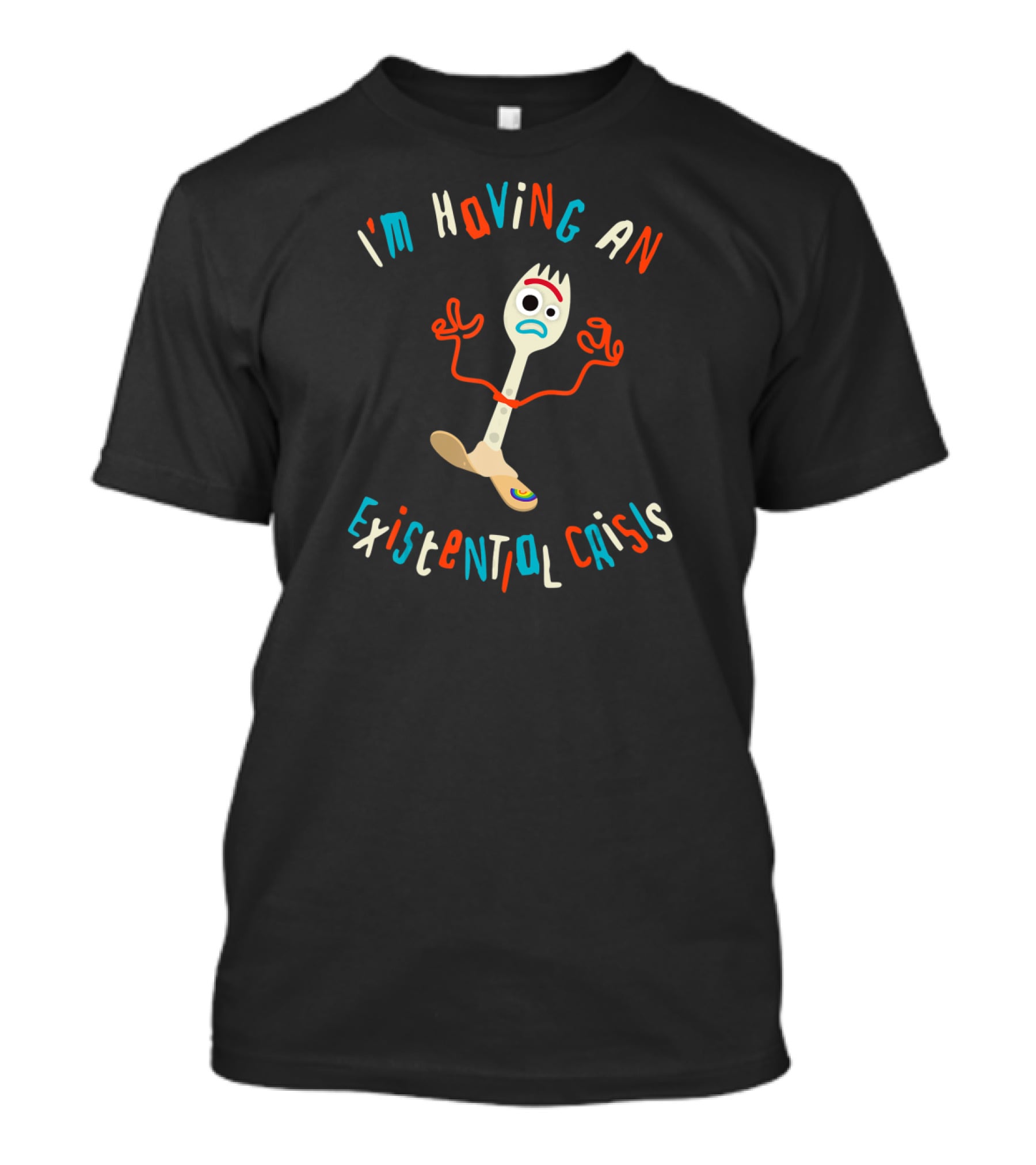 Disney Pixar Toy Story 4 Forky I'm Having An Existential Crisis T-Shirt