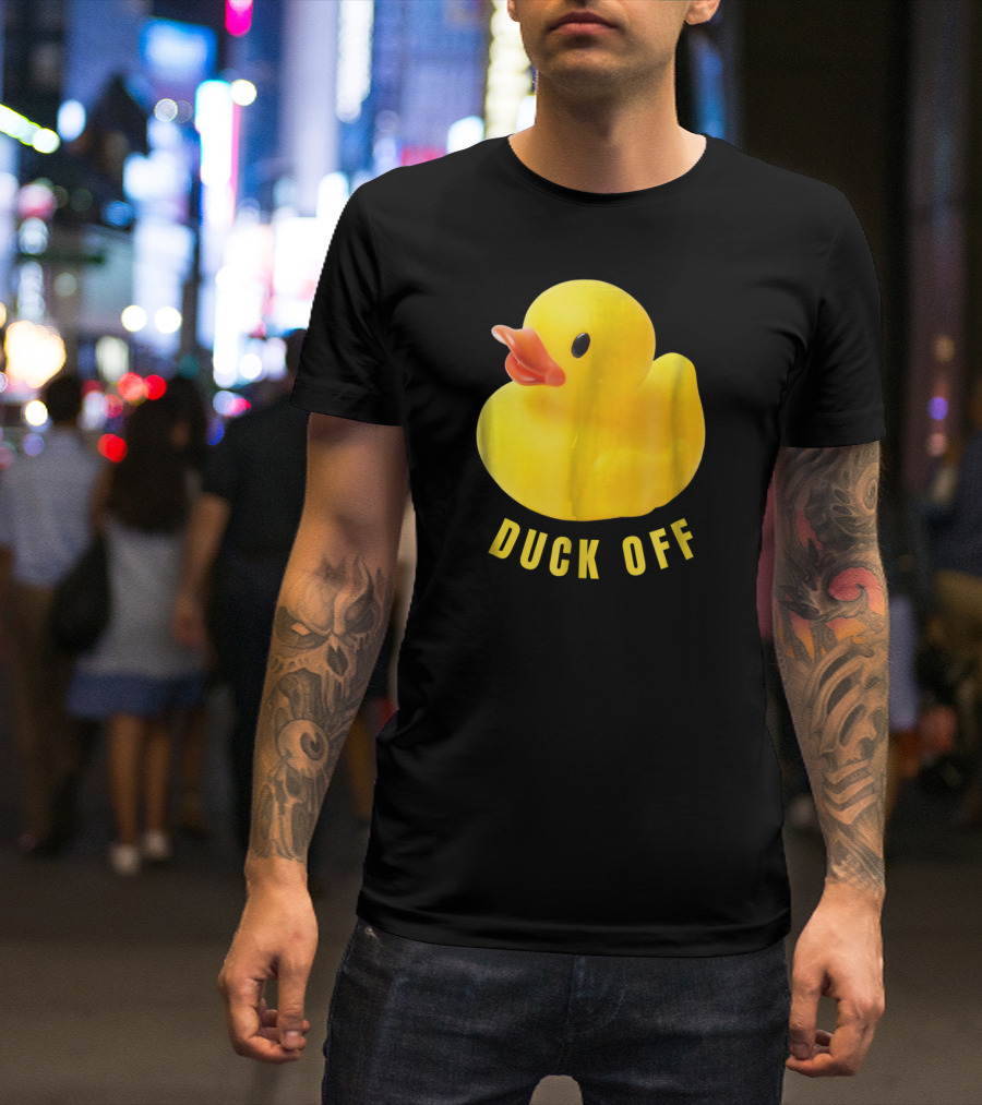 DUCK OFF Cute Duck Rubber Duckling T-Shirt