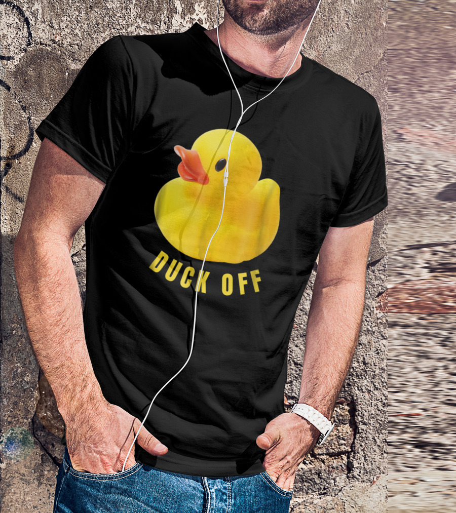 DUCK OFF Cute Duck Rubber Duckling T-Shirt