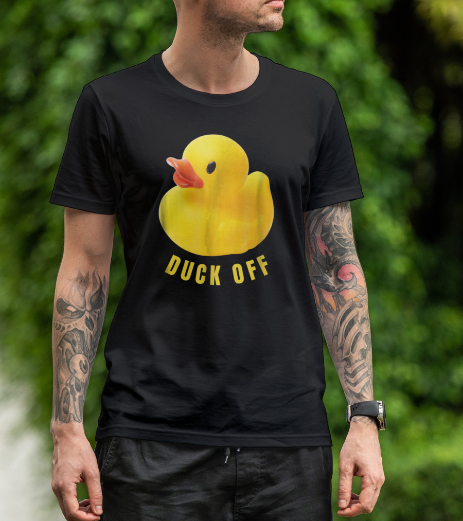 DUCK OFF Cute Duck Rubber Duckling T-Shirt