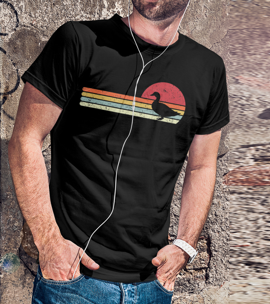 Duck Style Vintage Sunset T-Shirt