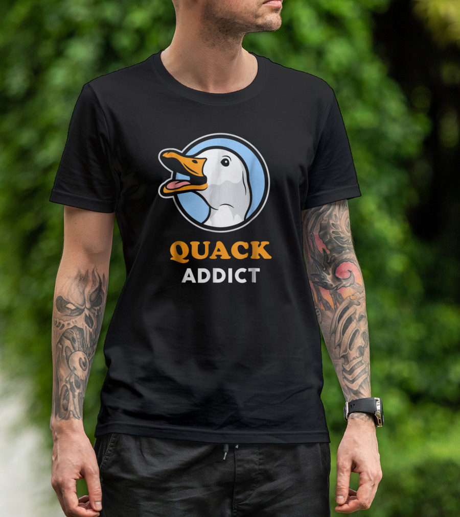 Quack Addict Funny White Pekin Duck Pet Owner T-Shirt