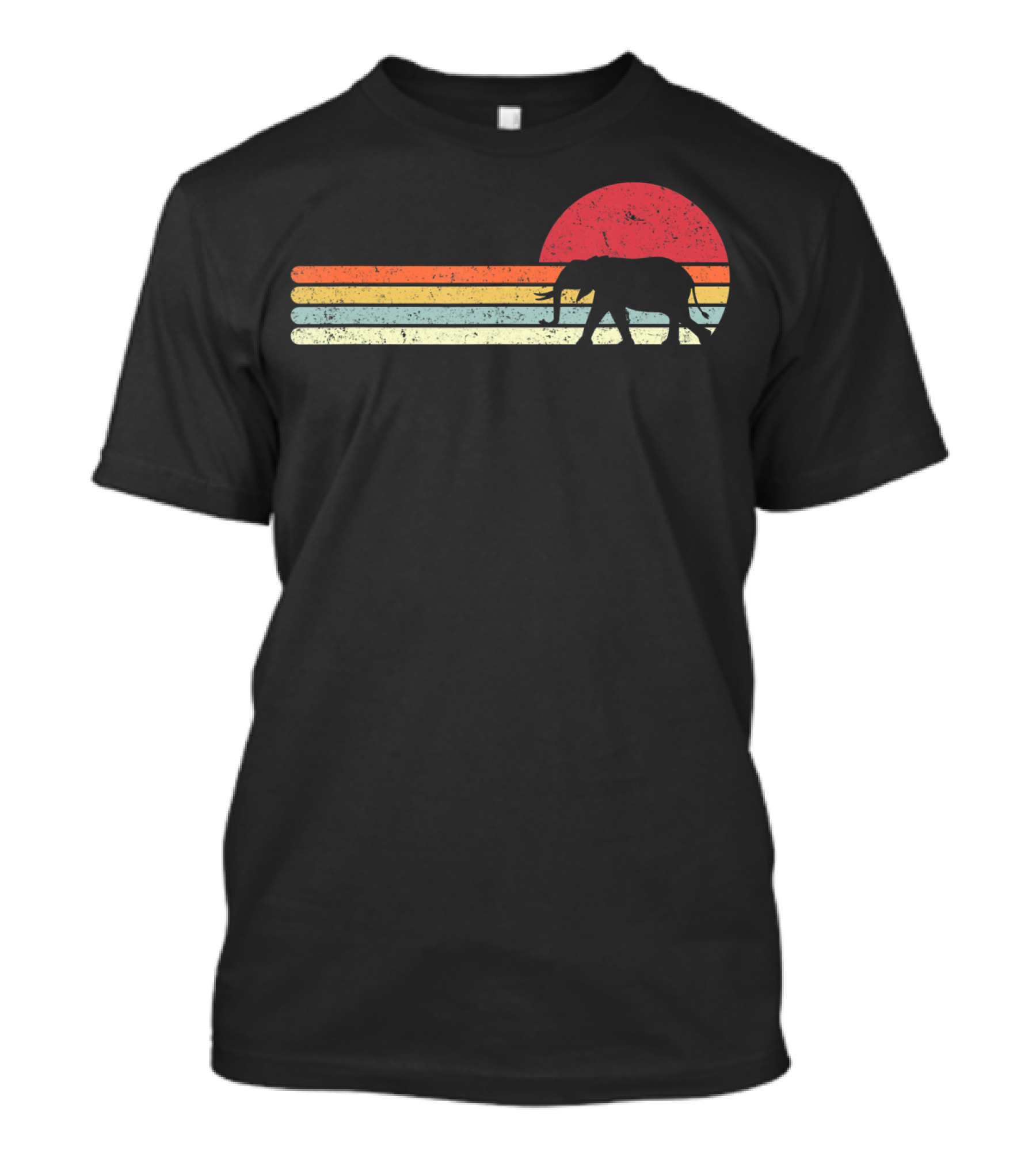 Elephant Style Vintage Sunset T-Shirt