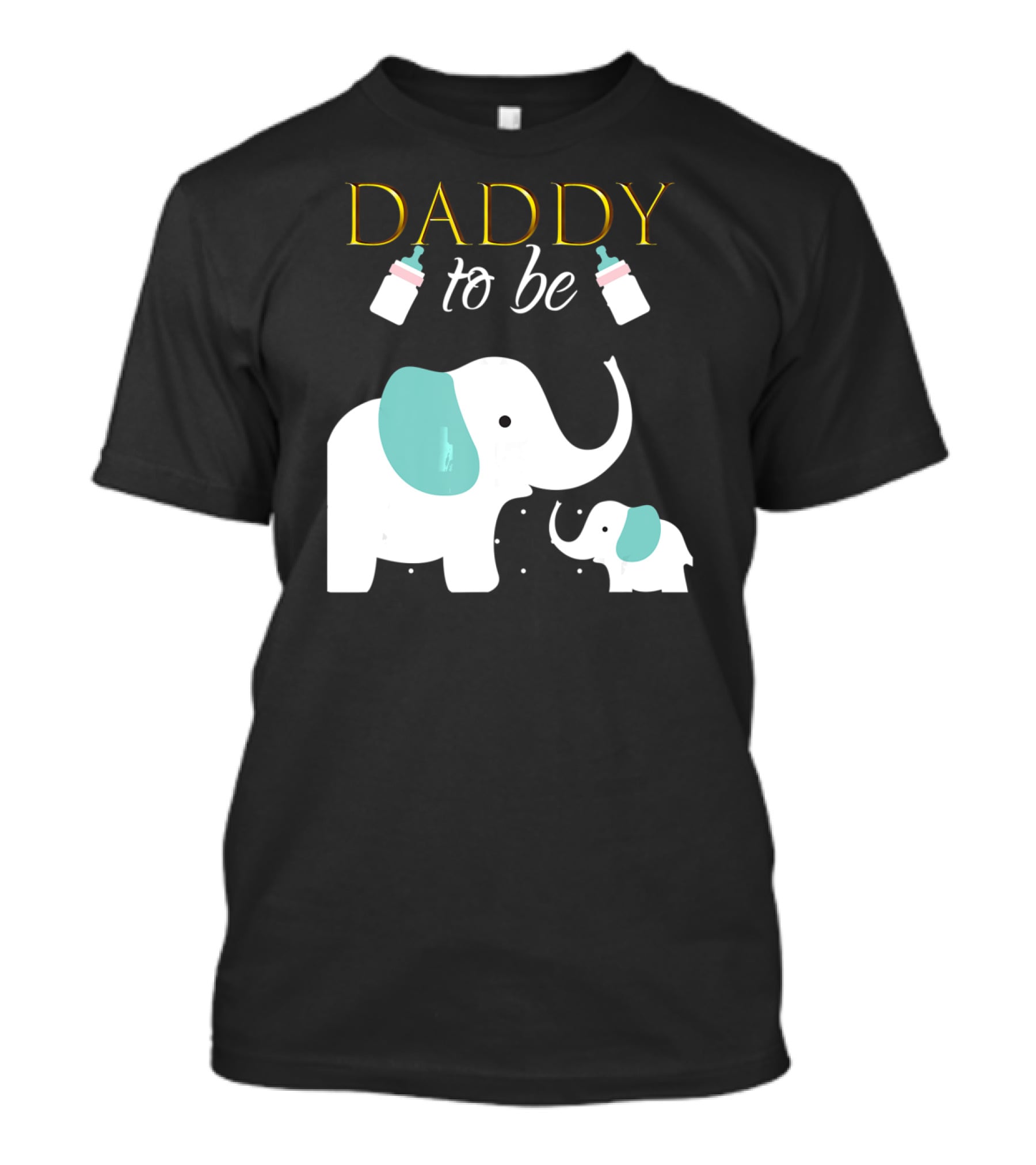 DADDY To Be Mens Elephant Baby Shower Boy T-Shirt