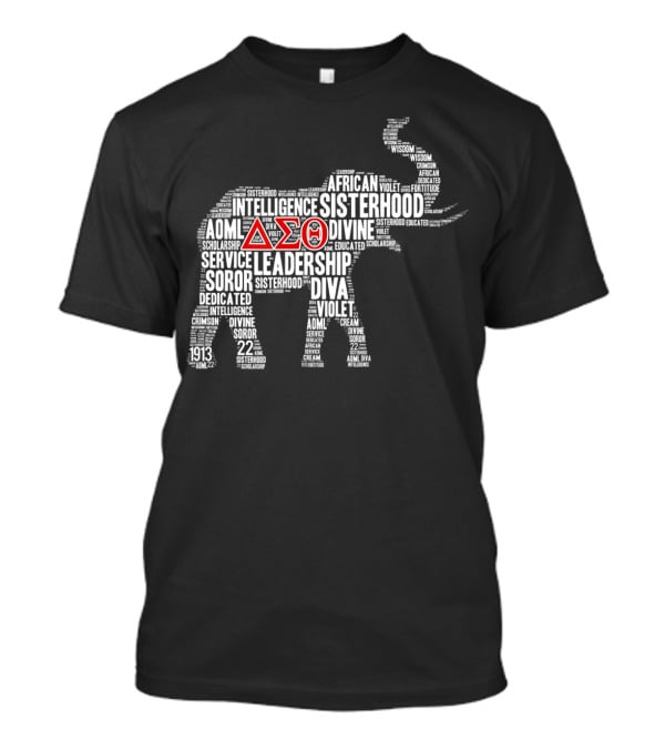 Elephant Delta Sigma Theta 1913 African Sisterhood Leadership Wisdom T-Shirt