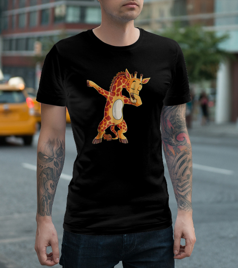 Dabbing Giraffe Cute Funny Dance Giraffes Dab T-Shirt