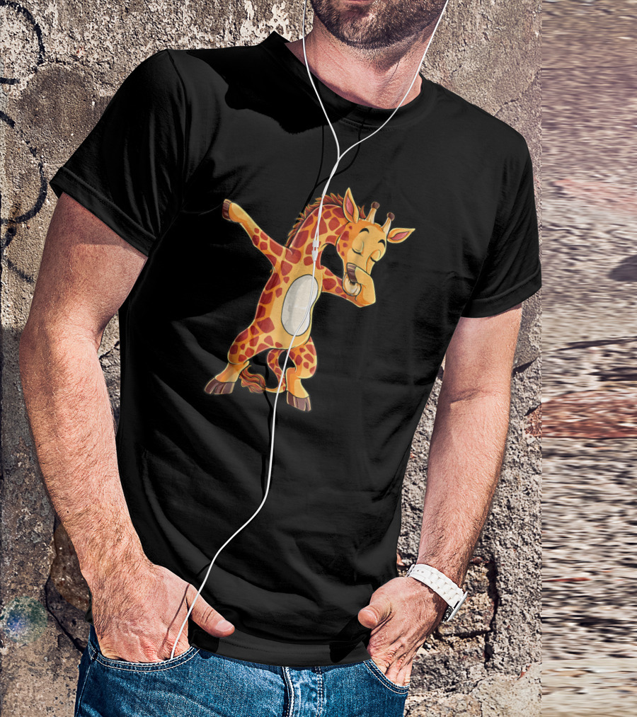 Dabbing Giraffe Cute Funny Dance Giraffes Dab T-Shirt