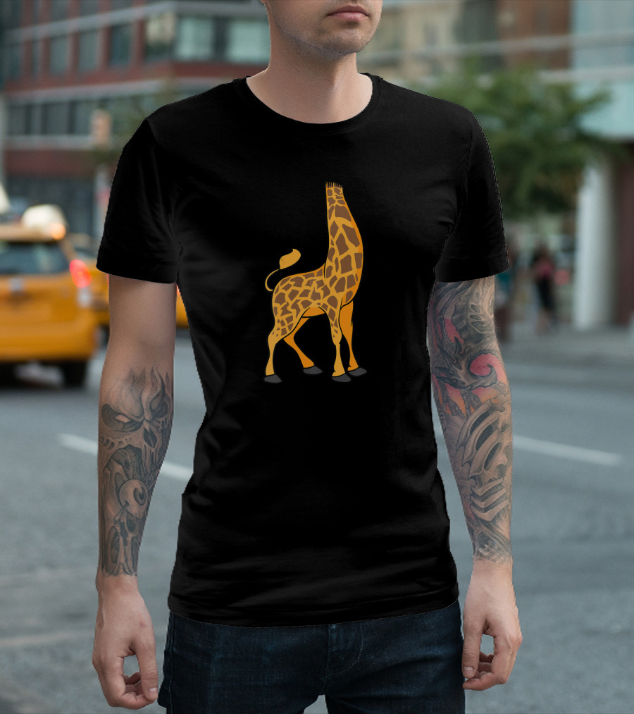 Headless Giraffe Halloween Costume Cool Animal Dress Up T-Shirt
