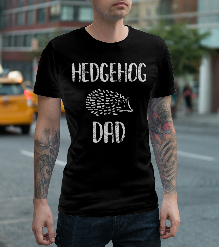 Hedgehog Dad Funny Boys Hedgehog Dad T-Shirt