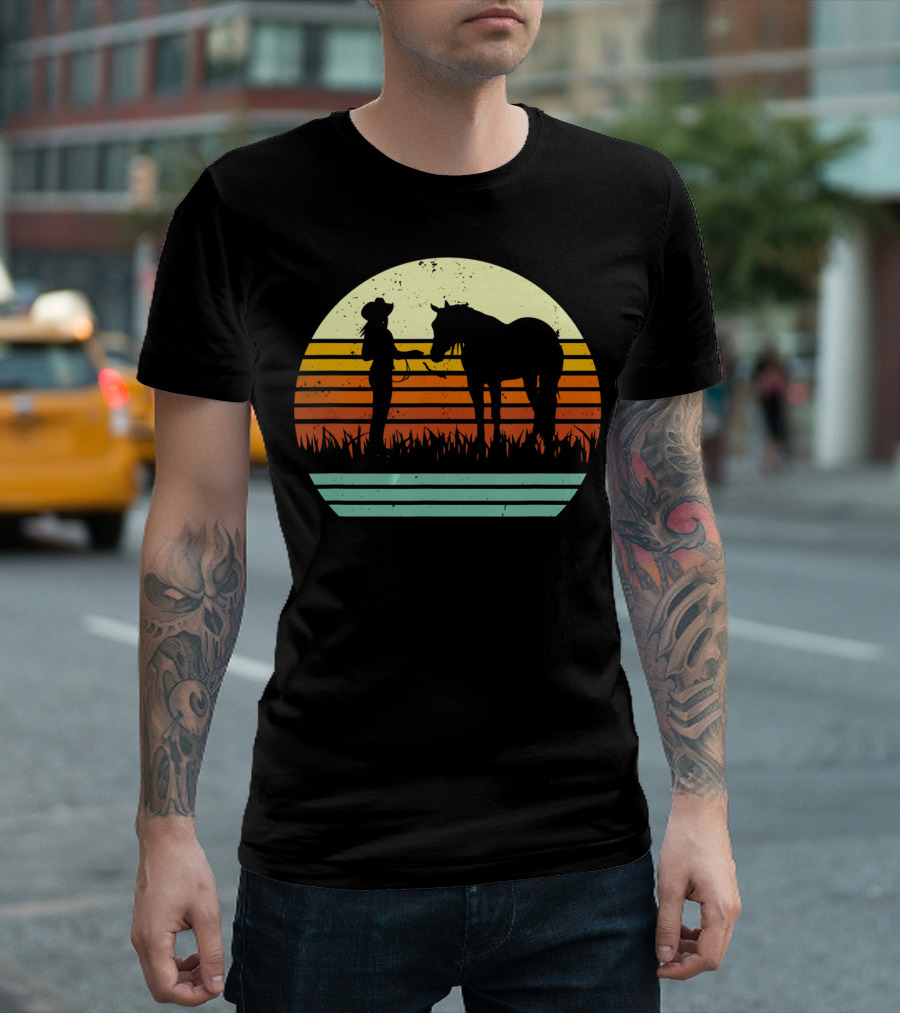 Vintage Retro Halter Horse Show T-Shirt