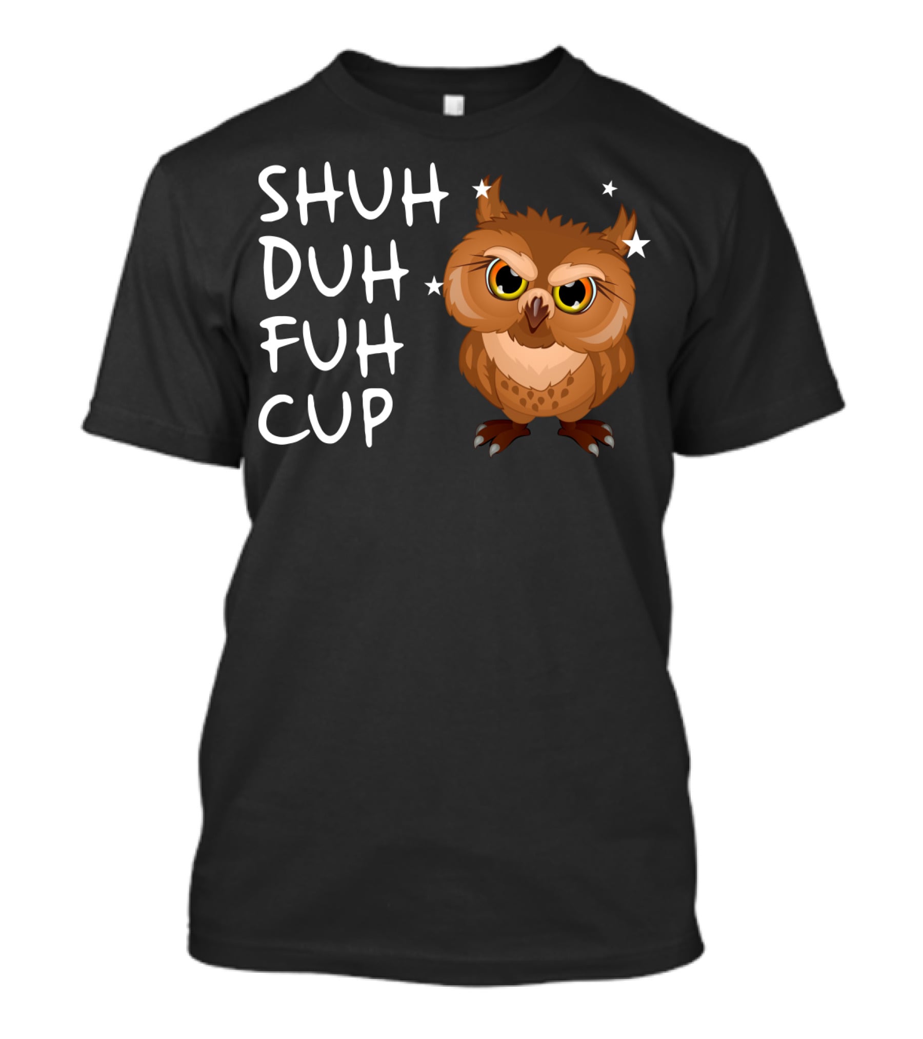 SHUH DUH FUH CUP Owl With Stars T-Shirt