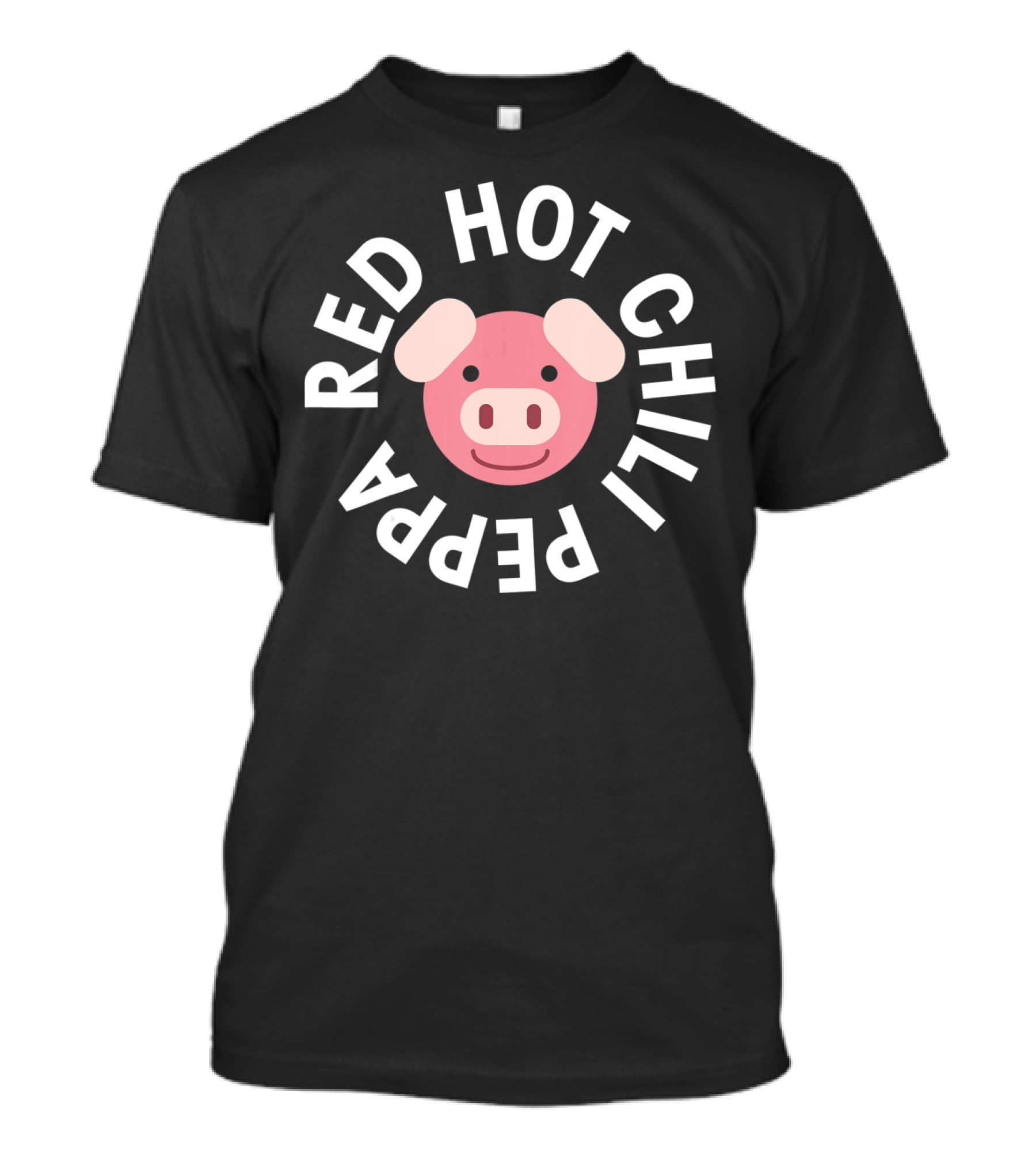 Red Hot Chili Peppa Oink Funny Pink Pig T-Shirt