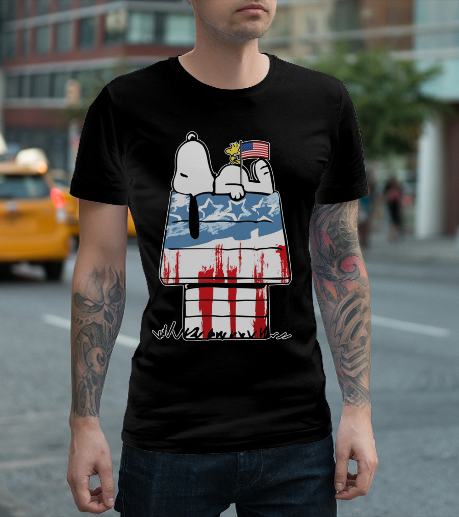 America Snoopy Patriotic The Peanuts Movie Homeland T-Shirt
