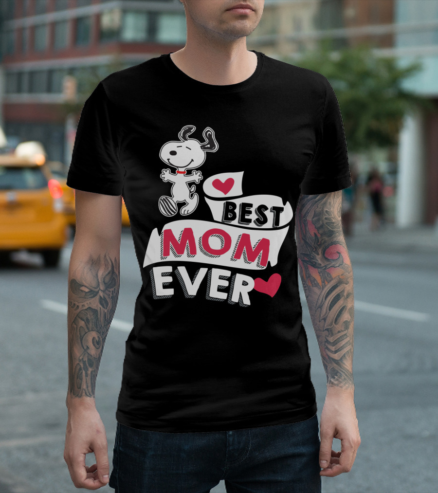 Best Mom Ever Snoopy Mother's Day Peanuts Movie T-Shirt