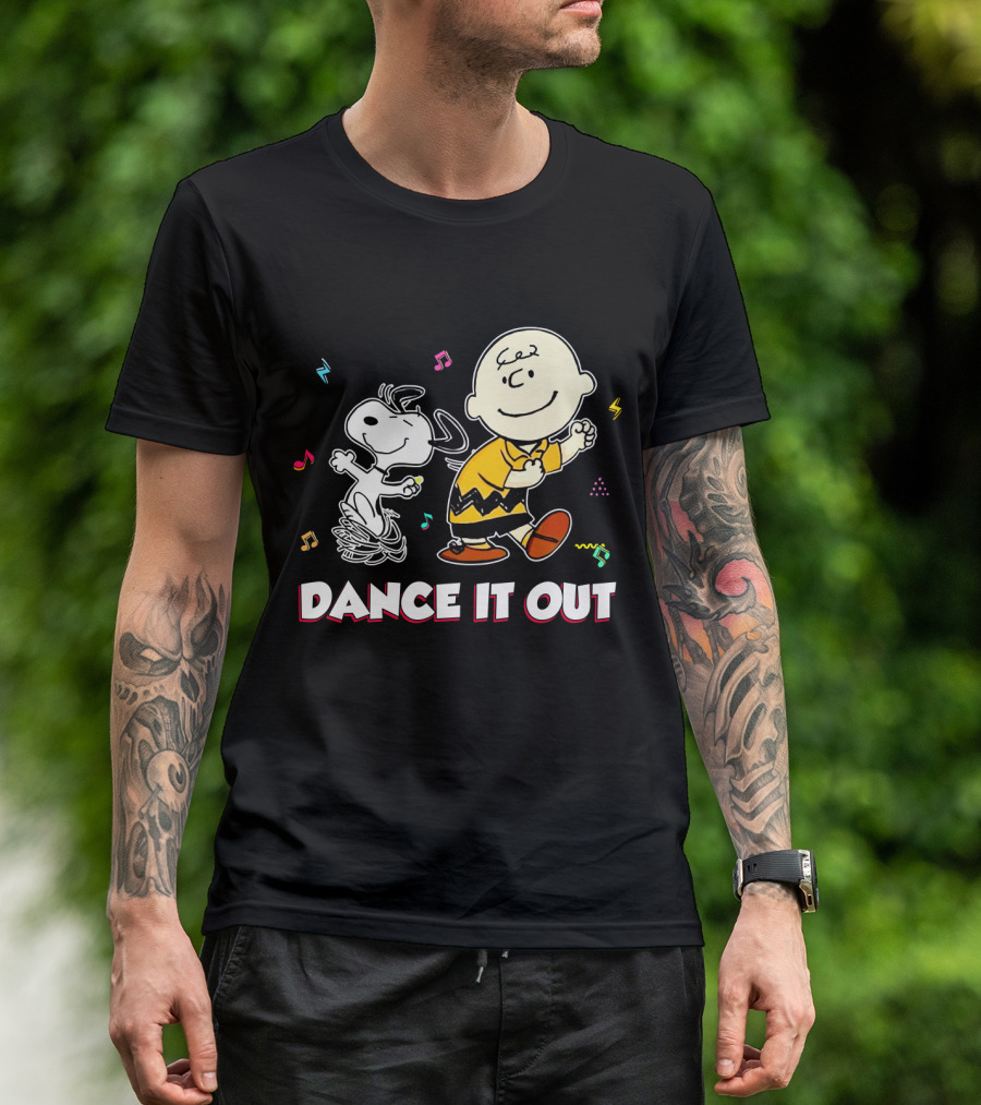 Dance It Out With Snoopy And Charlie Brown From The Peanuts Movie T-Shirt