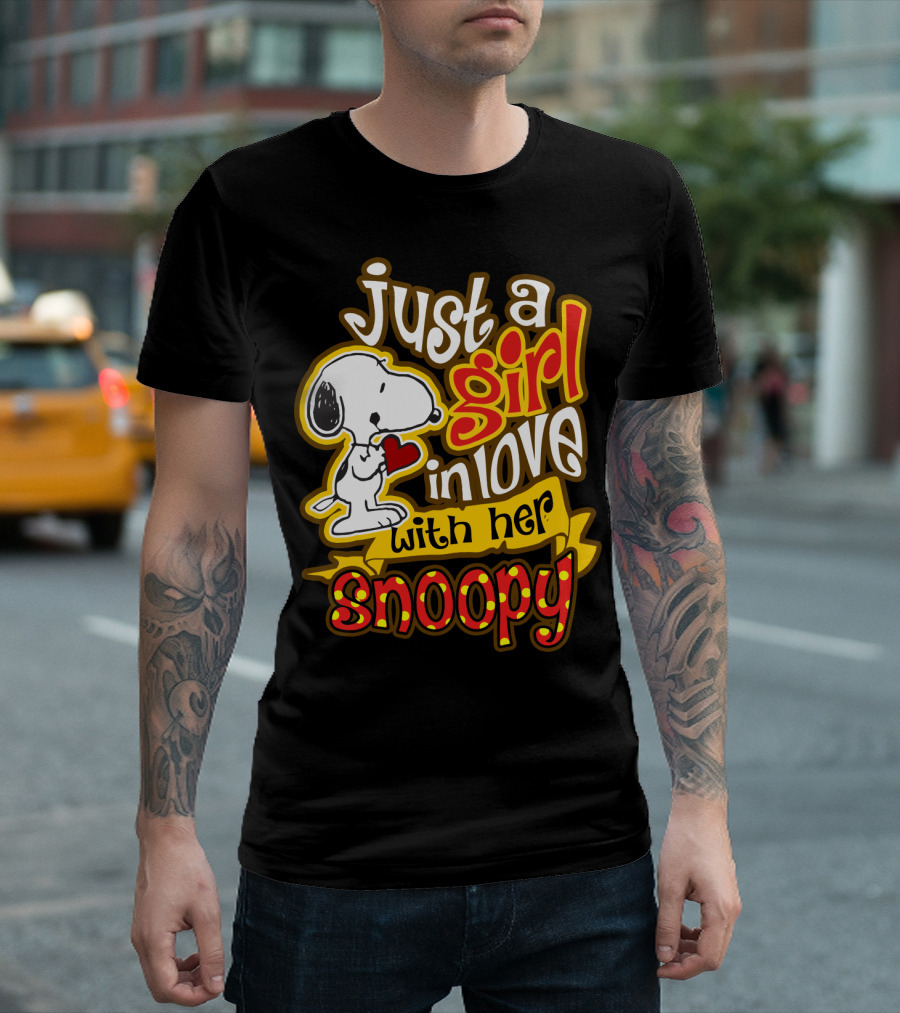 Just A Girl In Love With Her Snoopy Peanuts Movie T-Shirt