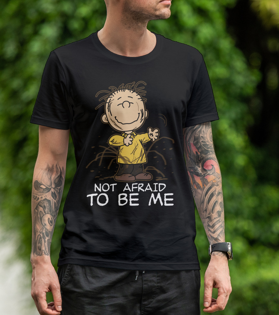 Not Afraid To Be Me Peanuts Movie Charlie Brown T-Shirt