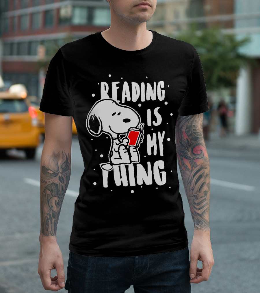 Reading Is My Thing Snoopy The Peanuts Movie T-Shirt