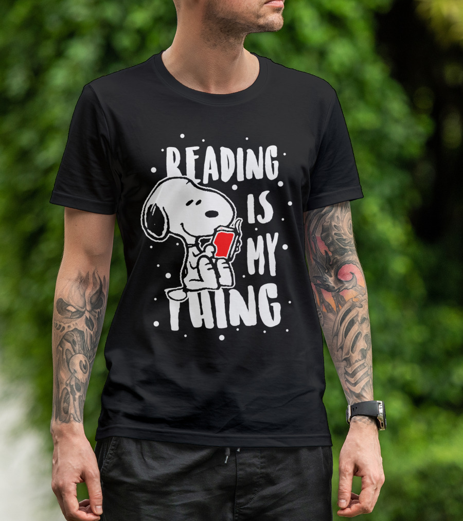 Reading Is My Thing Snoopy The Peanuts Movie T-Shirt