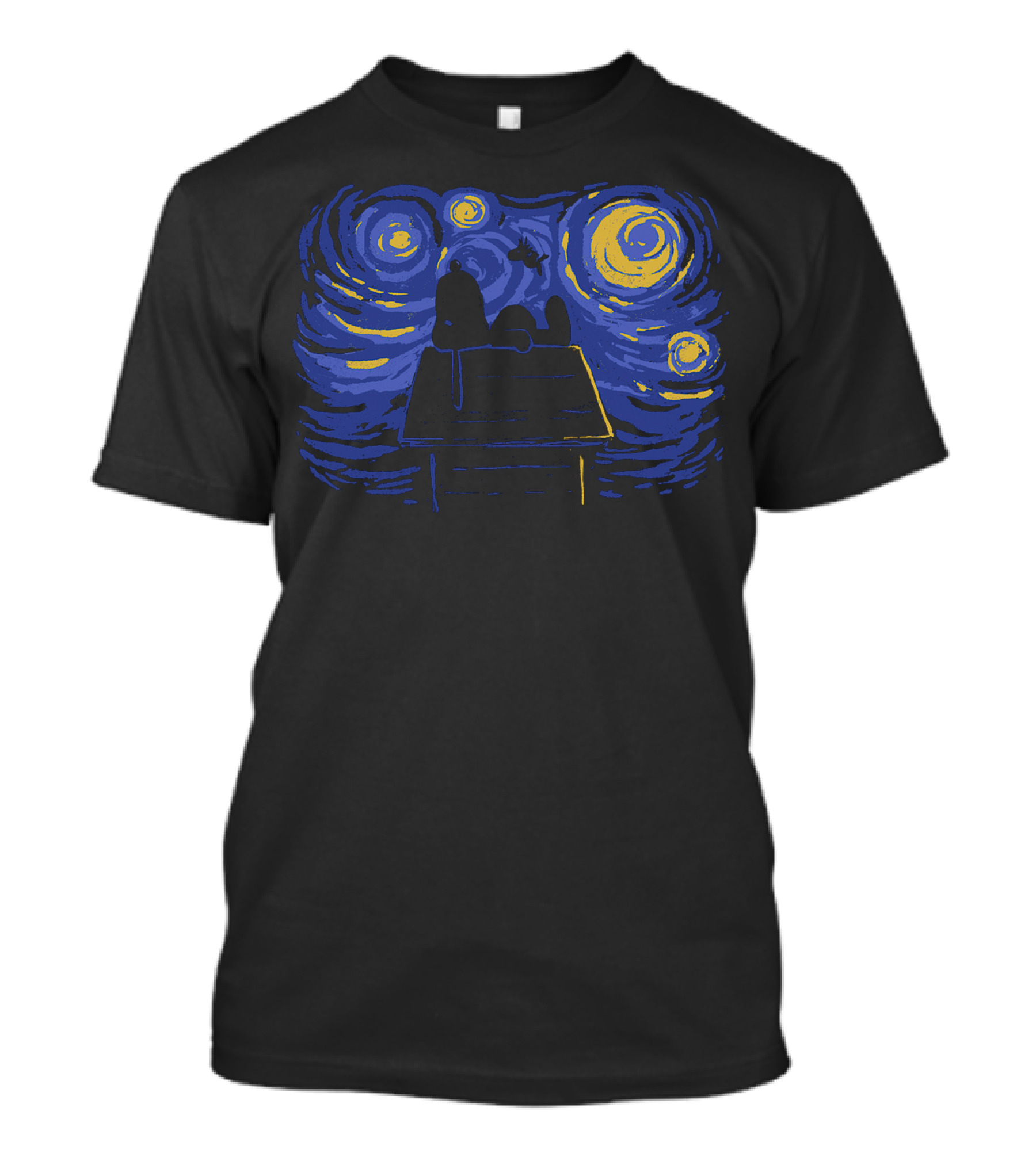 Van Gogh Starry Night Snoopy Peanuts Iconic T-Shirt