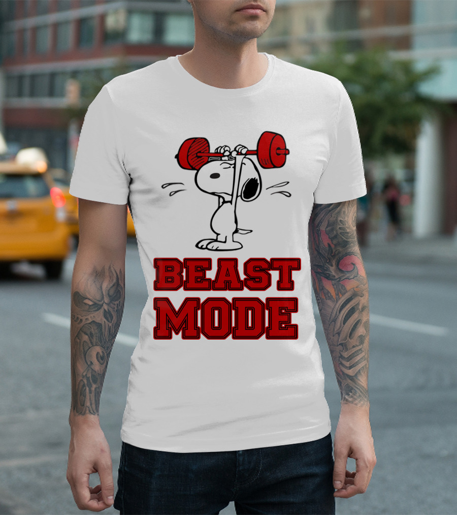 Snoopy Beast Mode The Peanuts Movie T-Shirt