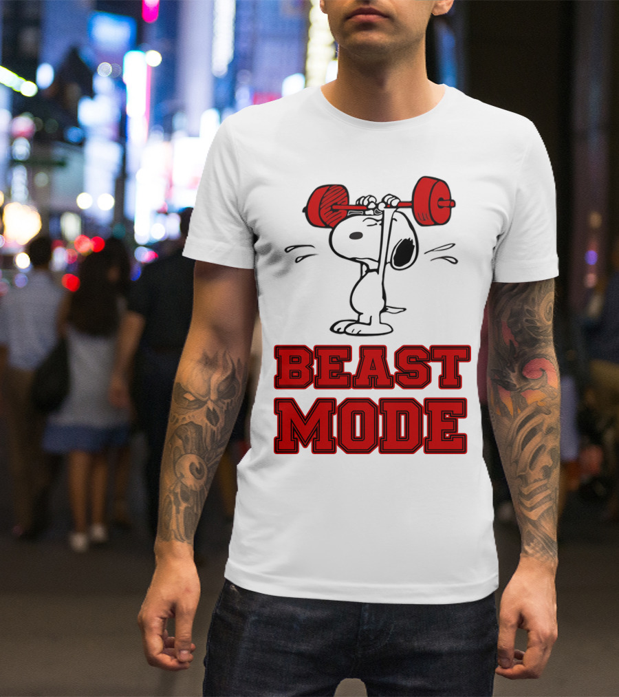 Snoopy Beast Mode The Peanuts Movie T-Shirt