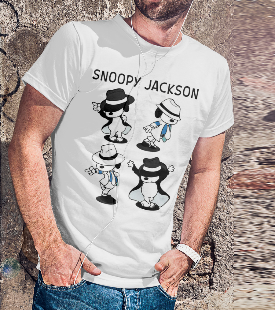 Snoopy Jackson Dancing Moves Peanuts Movie T-Shirt
