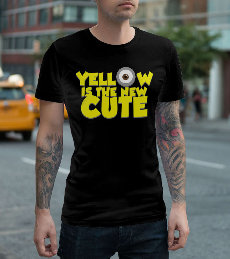 Yellow Is The New Cute Despicable Me Minions Eye T-Shirt