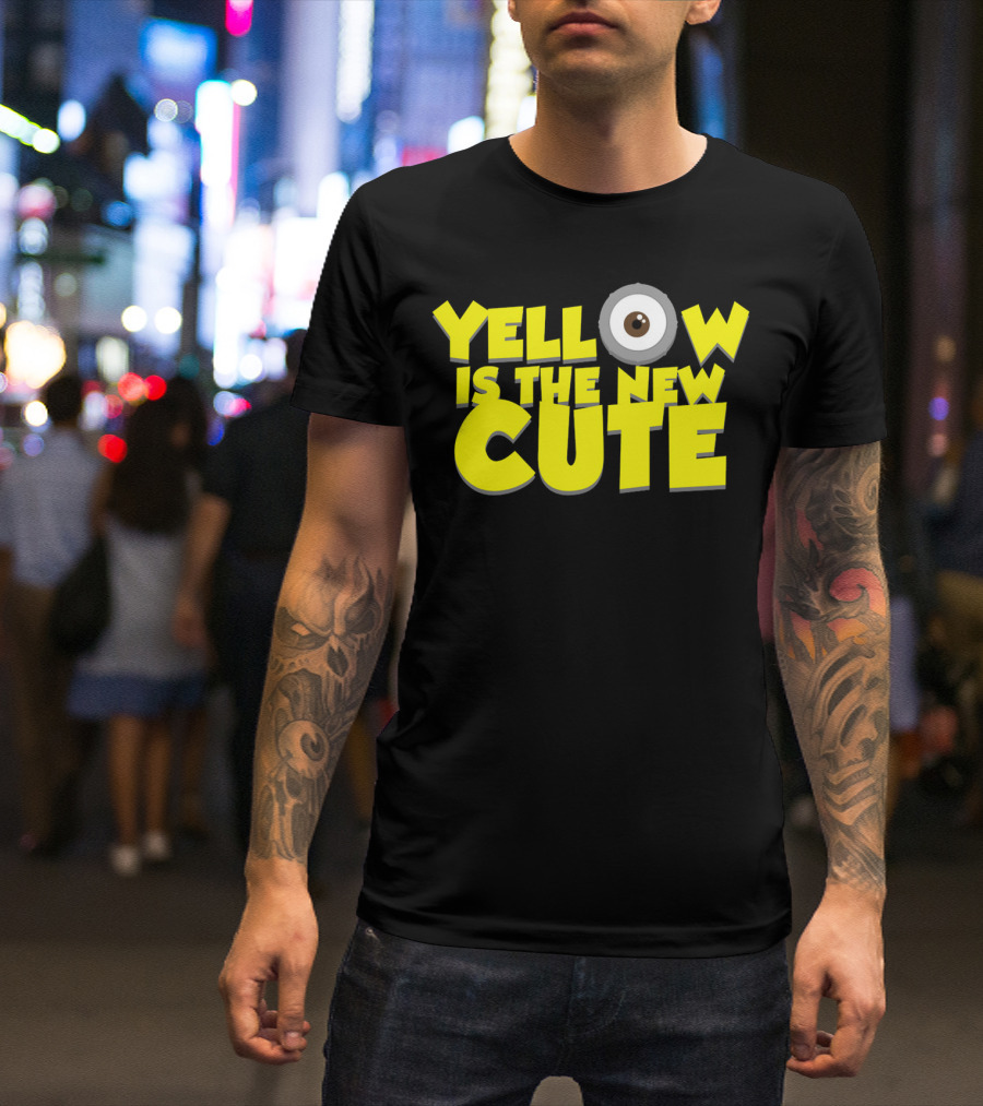 Yellow Is The New Cute Despicable Me Minions Eye T-Shirt