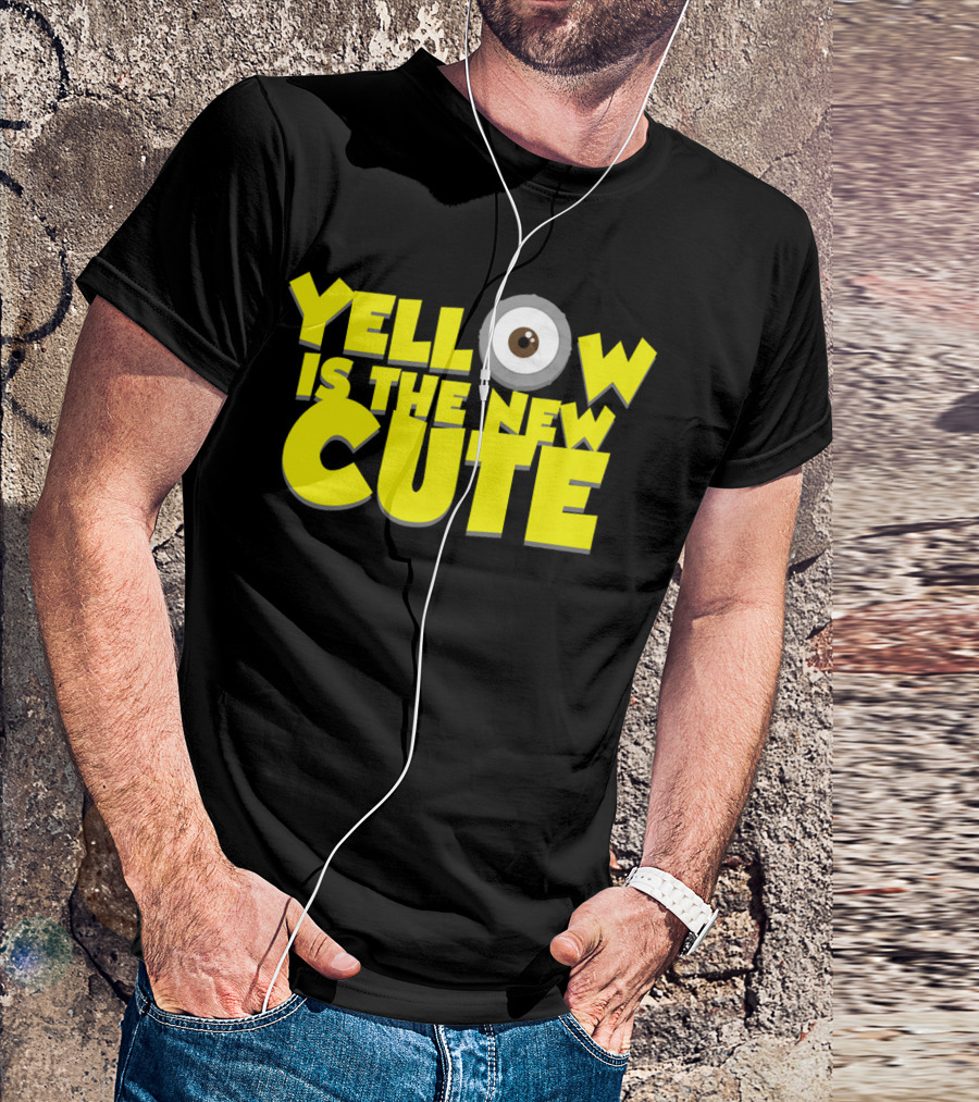 Yellow Is The New Cute Despicable Me Minions Eye T-Shirt
