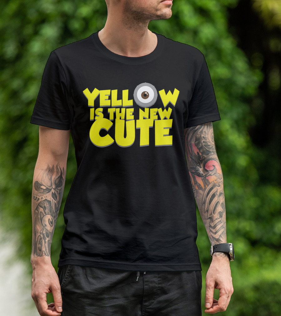 Yellow Is The New Cute Despicable Me Minions Eye T-Shirt