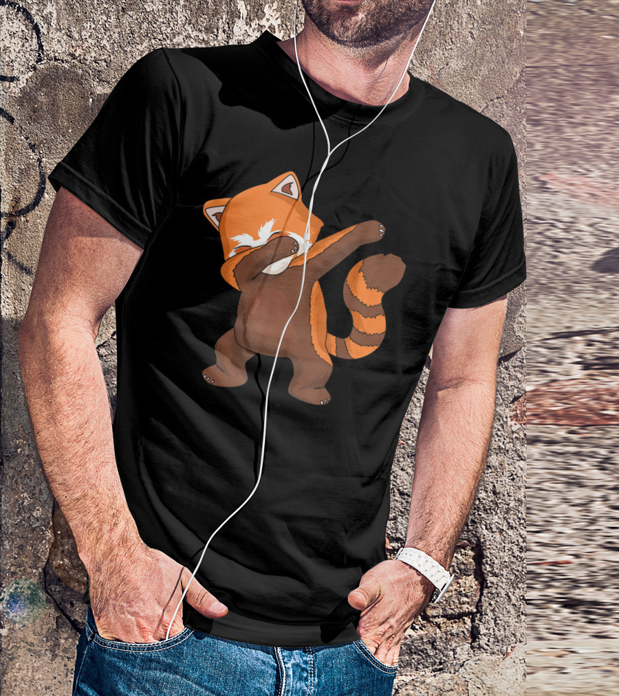 Red Panda Dabbing Dab Dance For Panda Lovers T-Shirt