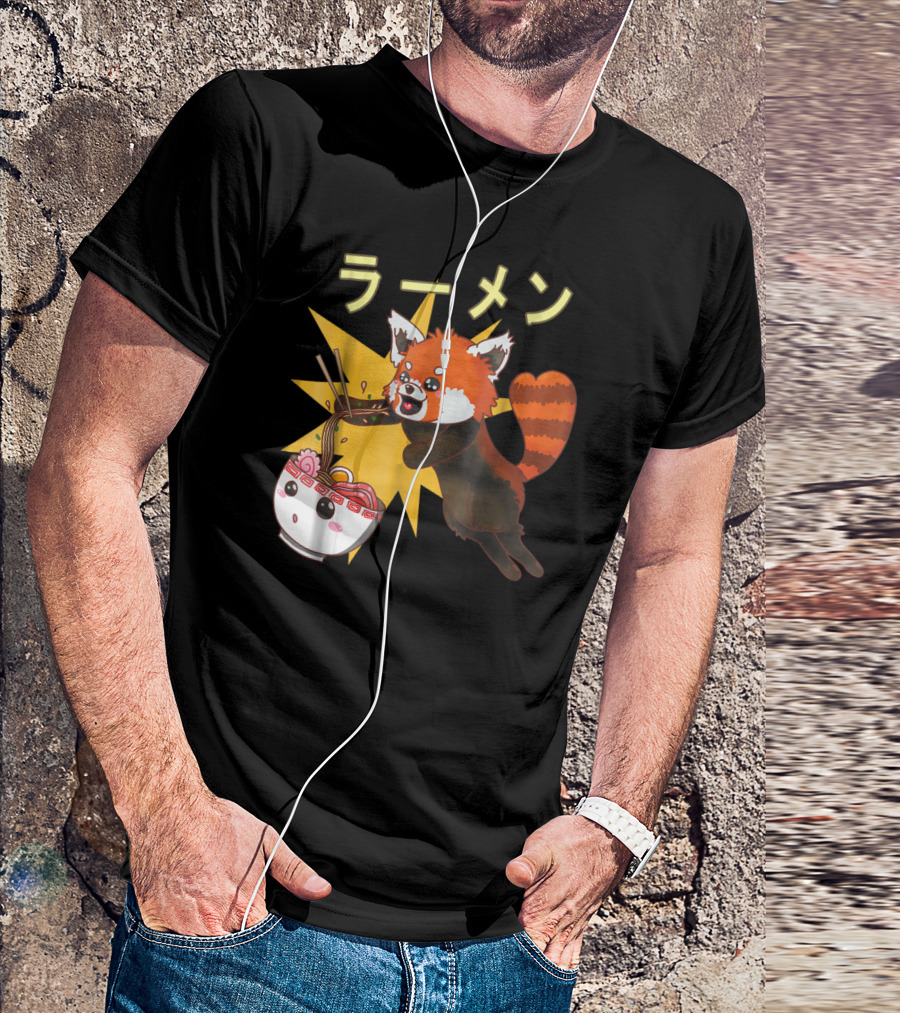 Red Panda Ramen Noodle Lover T-Shirt