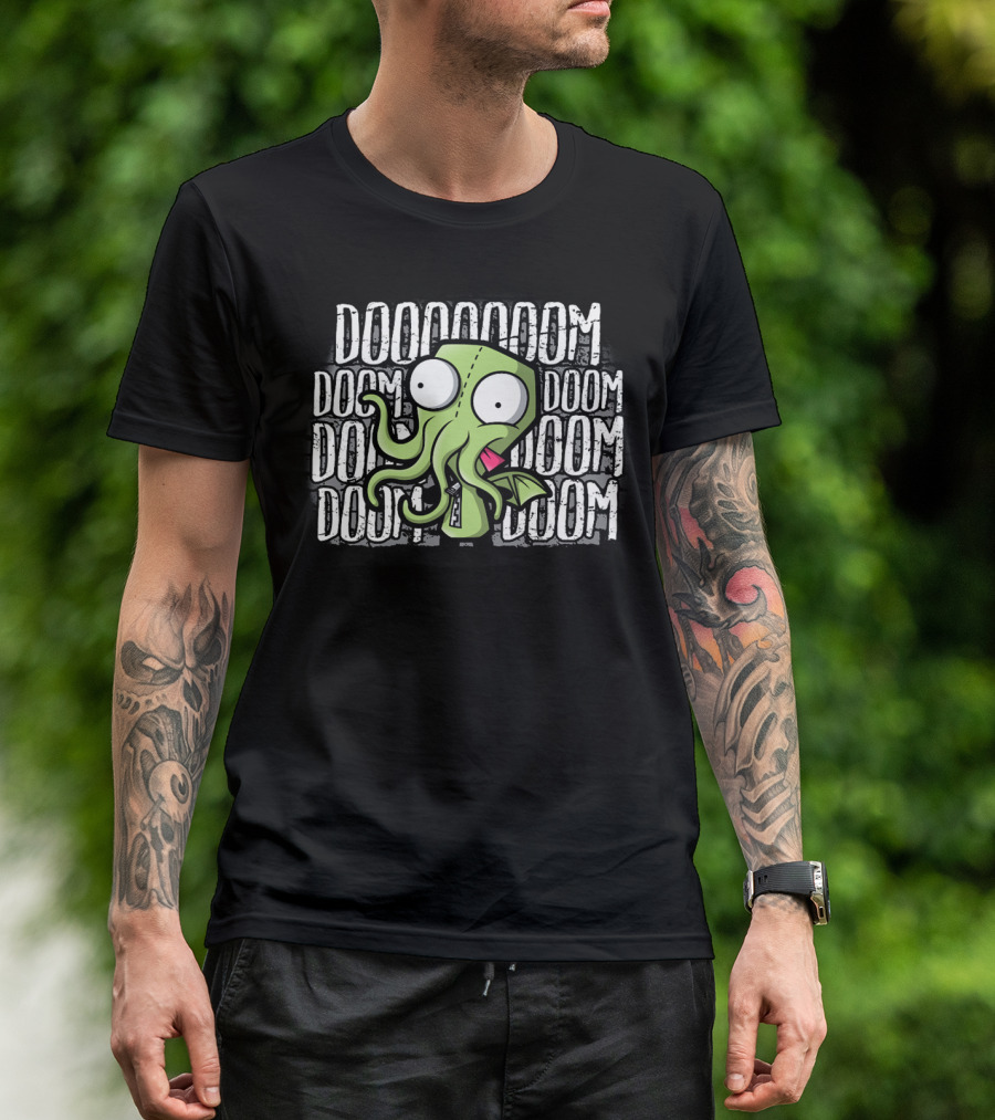 Gircthulhu Doom Doom Doom Gir Invader Zim Monster Tentacles T-Shirt