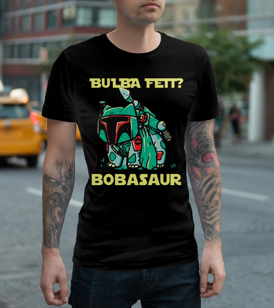 Bulba Fett Bobasaur Star Wars Crossover T-Shirt