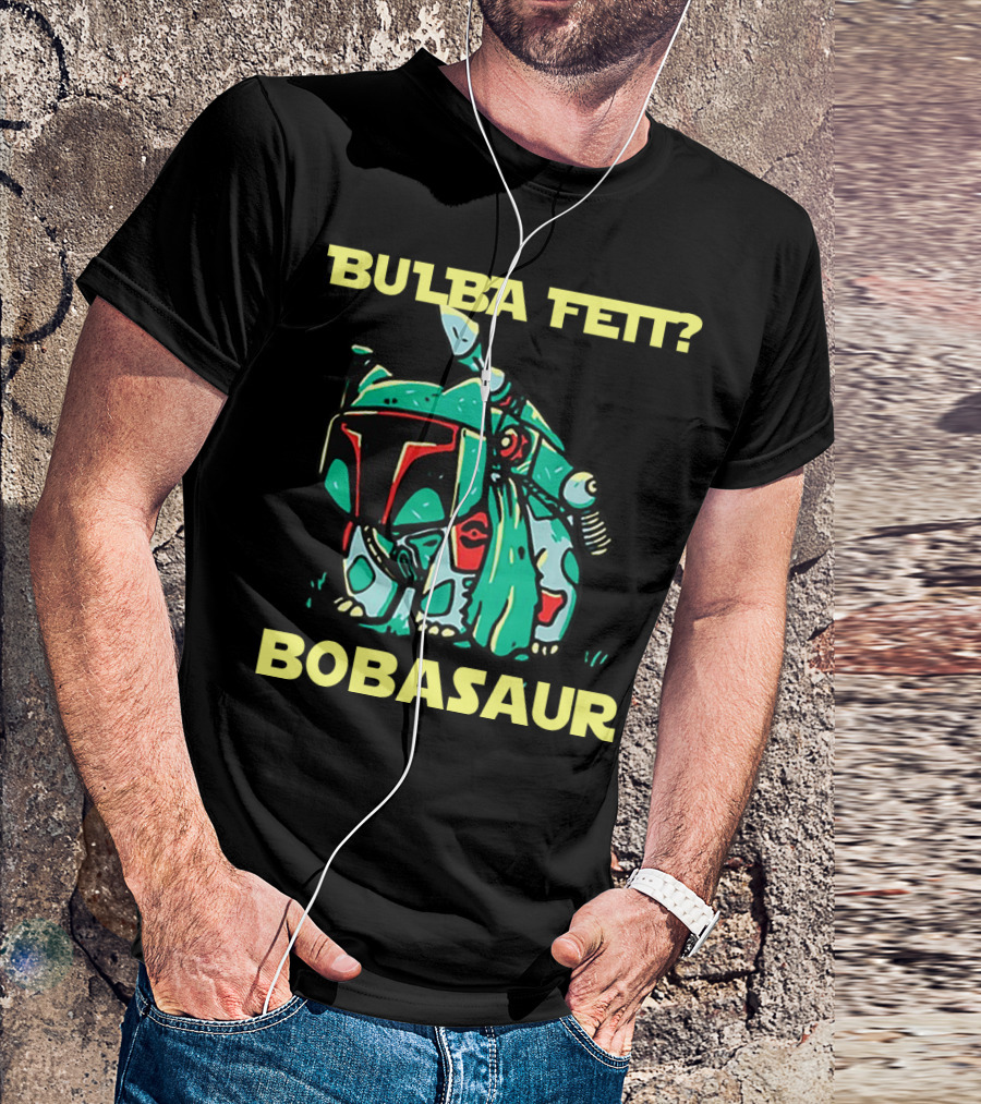 Bulba Fett Bobasaur Star Wars Crossover T-Shirt