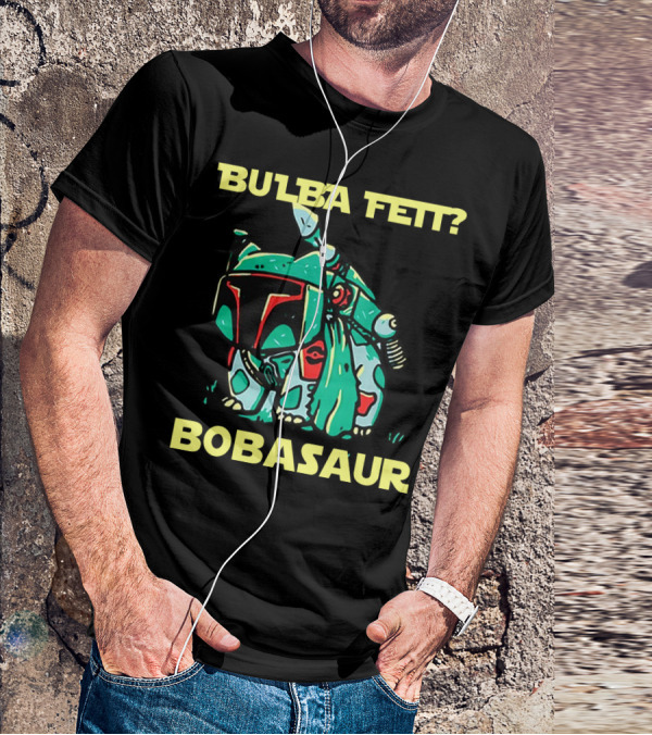 Bulba Fett Bobasaur Star Wars Crossover T-Shirt