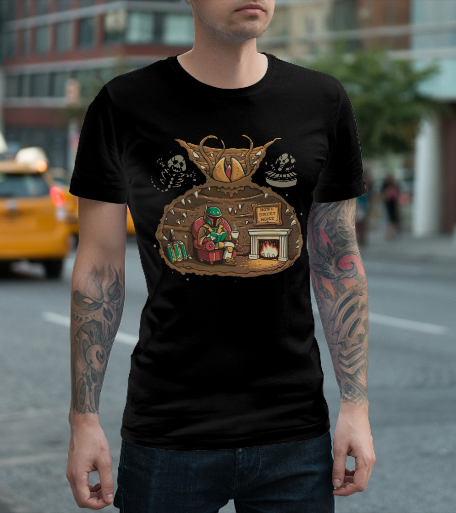 Acceptance Boba Fett Home Sweet Home Sarlacc Pit Star Wars T-Shirt