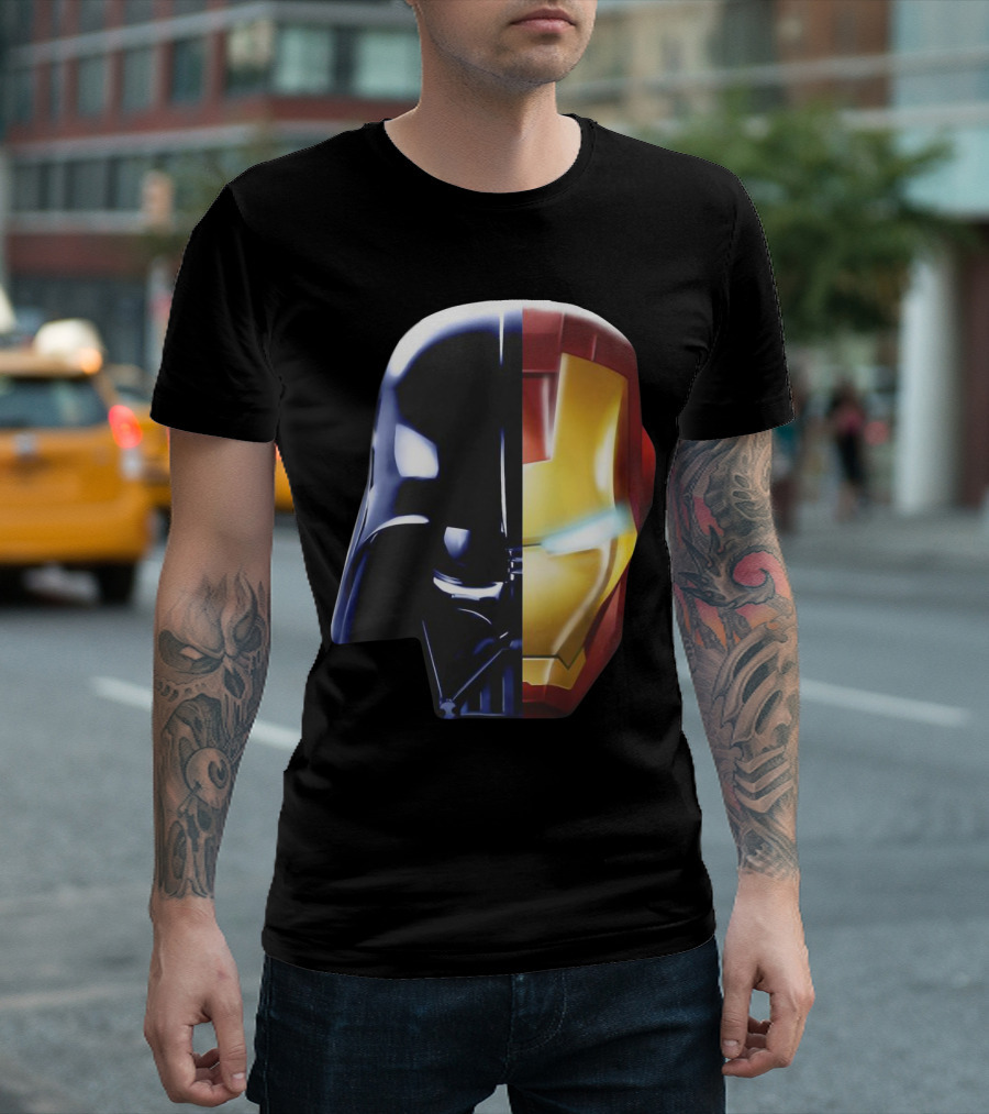 Iron Darth Man Vader Star Wars Marvel Mashup T-Shirt